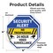 Signmission Security Alert No Trespassing 24 Ho, 4 inch X 4 inch, Vinyl Decal, 2PK OC-D-2PACK-4-185 - alternate 4