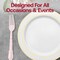 Smarty Had A Party Pink Baroque Disposable Plastic Dinner Forks, 480PK 8310-PNK-CASE - alternate 8