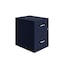 Space Solutions 14.25 in W 2 Drawer Vertical File Cabinet W/ Accessory Drawer, Navy 25966 - alternate 1