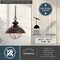 Vaxcel Harwich 1 Light Bronze Coastal Outdoor Barn Dome Pendant Clear Glass OD21506BBZ - alternate 6