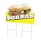 Signmission Tortas Die Cut Yard Sign & Stake outdoor plastic coroplast window, C-DC-2436-Tortas19 C-DC-2436-Tortas19 - alternate 1