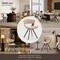 Leisuremod Nymia Modern Leather or Velvet Dining Chair with Splayed Iron Legs, 2PK NCWN-22LBR2 - alternate 7