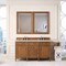 James Martin Vanities Brittany 60'' D Vanity, Saddle Brown w/ Victorian Sil Silestone Top w/FreePower Wireless Charger 650-V60D-SBR-FVSL - alternate 7