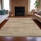 Homeroots 5' X 8' Taupe And Beige Abstract Washable Indoor Outdoor Area Rug 631120 - alternate 5