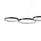 Jonathan Y Roman 40.75" 5-Light Bohemian Coastal Iron Linear Integrated LED Pendant, Black JYL7101A - alternate 10