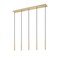 Z-Lite Forest 5 Light Linear Chandelier, Modern Gold, 42 In W 919MP12-5L-MGLD-LED - alternate 6