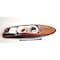 Homeroots 11" Black and White Solid Wood Hand Painted Riva Rivarama Luxury Yacht Exclusive Edition Model Boat 401948 - alternate 1