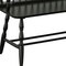 Homeroots 44in Black Solid Wood Distressed Bench 733251 - alternate 6