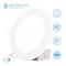 Infibrite 6 In Slim Recessed LED with Night Light 5CCT Selectable White 12 Watt 1050LM Triac Dimmable IB-002-28-12W-WH - alternate 7