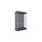 Ghent Lighted Floor Display Case 48x76x20, 6" Base, Satin 92LFBS-SN-BLK - alternate 1