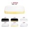 Smarty Had A Party 106 x 5 Clear with Gold Rim Flat Raised Edge Rectangular Disposable Plastic Plates, 120PK 9311CLG-CASE - alternate 6