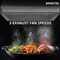 Anzzi 36-Inch 450 CFM 3-Speed Stainless Steel Under Cabinet Convertible Residential Range Hood RH-AZ2590PSS - alternate 10