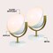 Jonathan Y Orion 12" Modern Contemporary Adjustable Rotating Globe w/Sliding Diffuser Shield LED Table Lam, 2PK JYL6019B-SET2 - alternate 8