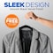 Serenelife Premium Non-Slip Velvet Hangers, Heavy Duty, Slim, 360 Deg Swivel Metal Hook, Black, 50PK SLHVEL50 - alternate 3