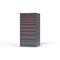 Strong Hold 10 drawer cabinet - (2x 2ft, 3x 3ft, 3x 5ft, 1x 7ft, 1x 9ft) - Red accents - Keyed Alike S3060-PPAAS-1001DS - alternate 3
