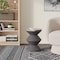 Leisuremod Aura Modern Side Table - Double Hourglass Design, ABS Plastic, Indoor/Outdoor Use AST15GR - alternate 8