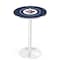 Holland Bar Stool Co 42" Chrome Winnipeg Jets Pub Table, 36" dia. Top L214C4236WinJet - alternate 1