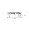 Homeroots 71" Gray and Silver L Shape Computer Desk With Three Drawers 333472 - alternate 3