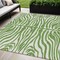 Homeroots 5' X 8' Green And Ivory Animal Print Washable Indoor Outdoor Area Rug 600607 - alternate 1