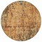 Homeroots 8' Copper And Brown Round Abstract Washable Indoor Outdoor Area Rug 606052 - alternate 6