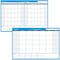 At-A-Glance 30/60 Day Undated Horizontal Wall Planner, 48in x 32in Sheet Size, Blue, Laminated, Erasable PM333-28 - alternate 1