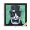 Homeroots 11" X 11" Black Frame Tuxedo Cat 365896 - alternate 5