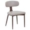 Leisuremod Dilenny Faux Leather Dining Chair - Modern Padded Side Chair with Steel Legs DC49LGR - alternate 1