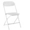 Homeroots Set of Four White Metal Outdoor Folding Stacking Dining Chairs, 4PK 639951 - alternate 6