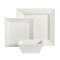 Gibson Everyday Hard Square 12 Piece Fine Ceramic Dinnerware Set in White 122729.12R - alternate 5