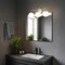 Jonathan Y Louis Parisian Globe 25" 3-Light Metal/Frosted Glass Modern Contemporary LED Vanity Light, White JYL3536D - alternate 9
