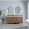 James Martin Vanities Brittany 72" Double Vanity, Pecan w/ 3 CM White Zeus Silestone Top 655-V72-PCN-3WZ - alternate 8