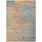 Homeroots 3' X 5' Teal Blue Abstract Washable Indoor Outdoor Area Rug 608831 - alternate 7