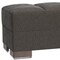 Homeroots 50" Gray and Brown Chenille Tufted Storage Ottoman 608886 - alternate 4