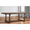 Homeroots 84" Brown Solid Wood Trestle Base Dining Table 318902 - alternate 4