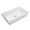 Whitehaus Collection 24 in Rectangular Semi-Recessed Basin with Center Drain Location B-AGS60 - alternate 1
