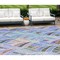 Homeroots 9' X 12' Blue Brown And Purple Geometric Washable Indoor Outdoor Area Rug 589210 - alternate 1