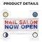 Signmission Nail Salon Now Open, 24 Inch x 72 Inch, Vinyl Banner B-72-30748 - alternate 5