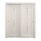 Sartodoors Sliding Closet Bypass Doors 48 x 80 inches, Ego 5014 Painted White Oak, Rails Hardware Set, Wood EGO5014DBD-PWO-48 - alternate 1