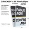 Signmission Pague Aqui, Plastic Signs Only 24 Inch x 36 Inch, Corrugated Plastic, 2PK CSB-2436-2PACK-30410 - alternate 2