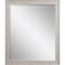 Homeroots 34" White Distressed Wood Framed Accent Mirror 632850 - alternate 1