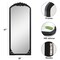 Homeroots 67" Black Wood Framed Standing Mirror 565097 - alternate 6