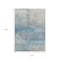 Homeroots 10' X 14' Aqua And Beige Abstract Washable Indoor Outdoor Area Rug 631448 - alternate 8