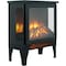 Edendirect 14.2 in. Freestanding Electric Fireplace with 3D Flame Effect in Black ZR-W1769P205859 - alternate 1