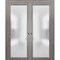 Sartodoors Double Barn Interior Door, 72" x 96", White PLANUM2102DP-GA-5684 - alternate 6