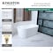 Kingston Brass 51" Acrylic Oval Double Ended Freestanding Tub with Drain, Glossy White/Matte Black VTDE512823C420 - alternate 5