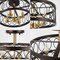 Jonathan Y Sylvain 15.5" Metal LED Semi-Flush Mount, Oil Rubbed Bronze/Brass Gold JYL9040B - alternate 7