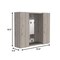 Homeroots 24" Light And Grey Standard Accent Cabinet With Five Shelves 477611 - alternate 4