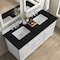 James Martin Vanities Lorelai 60" Double Vanity, Bright White, w/ 3 CM Phantome Eclos Top 424-V60D-BW-3PHT - alternate 7