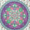 Homeroots 88" X 84" Green Purple And White Floral Cotton Hanging Tapestry 397423 - alternate 5