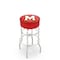 Holland Bar Stool Co 30" 4" Maryland Cushion Seat, Double-Ring Chrome Swivel Bar Stool L7C130Mrylnd - alternate 1